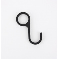 Маленькое фото товара - Крючок на рейлинг S-004 Чёрный мат.. Вариант №1