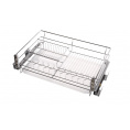 Маленькое фото товара - Корзина LS1/800 с кр.к фасаду для посуды+ поддон , с дов.778*450*225 хром.. Вариант №2