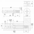 Маленькое фото товара - ST01/51/6/RdZn/01 Эксцентриковая стяжка. Вариант №2
