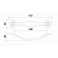 Маленькое фото товара - RS453CP/W.3/128 (Ручка мебельная)  РАСПРОДАЖА. Вариант №3