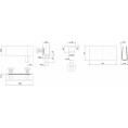 Маленькое фото товара - HG001/GP ЗОЛОТО  (К-т петель для 1 стекл. фасада без сверл., GP). Вариант №2