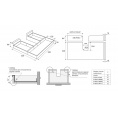 Маленькое фото товара - SBH70/W Органайзер для выдвижного мебельного ящика СТАРТ. Вариант №2