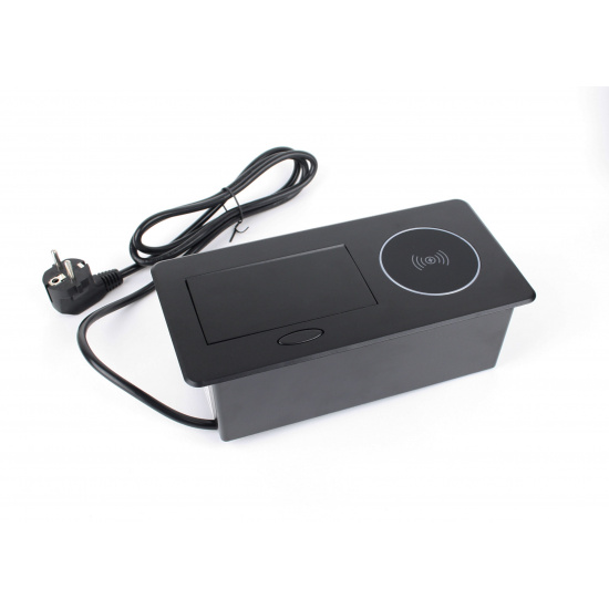 Большое фото товара - Удлинитель настольный,1гнездо,1USB+1Type-C, беспровод.зарядка,ЧЁРНЫЙ SBT-1UCWT-20, 00000688_00-00003842. Вариант №3