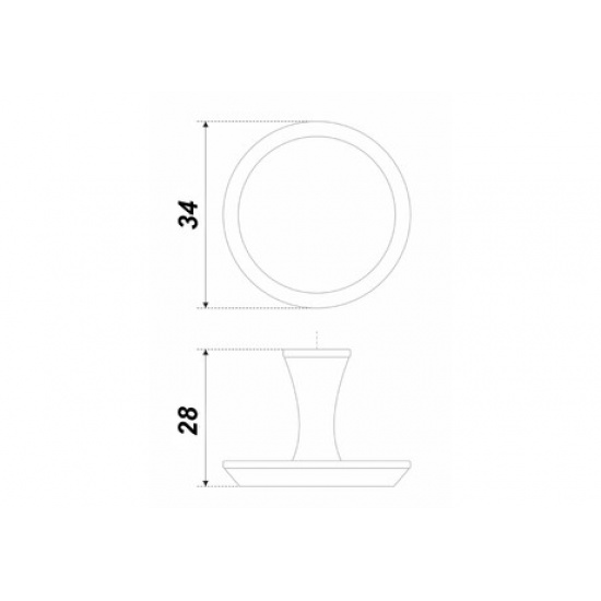 Большое фото товара - RC306MBSG.4 Ручка-кнопка, 1/40шт (Распродажа), 2352_2355_00-00001979. Вариант №2
